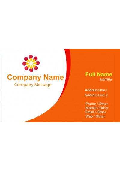 Sunflower business card